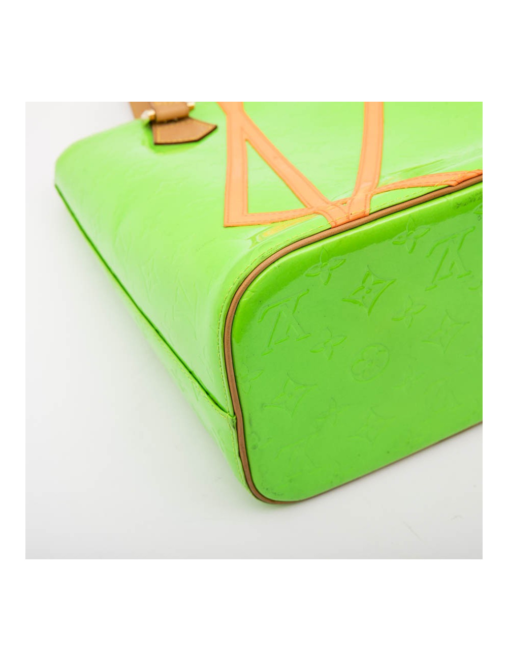LOUIS VUITTON 'Houston' Bag in Fluo Green Monogram Patent Leather