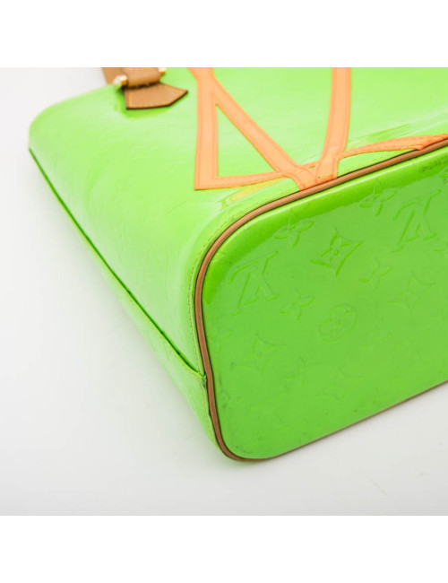 LOUIS VUITTON 'Houston' Bag in Fluo Green Monogram Patent Leather