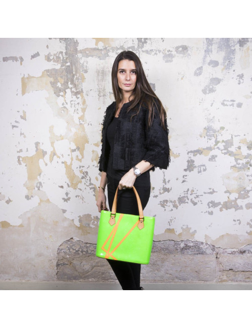 LOUIS VUITTON 'Houston' Bag in Fluo Green Monogram Patent Leather