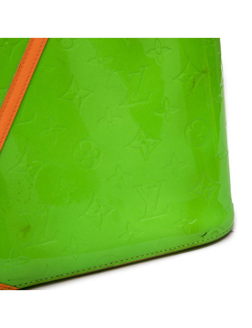 LOUIS VUITTON 'Houston' Bag in Fluo Green Monogram Patent Leather
