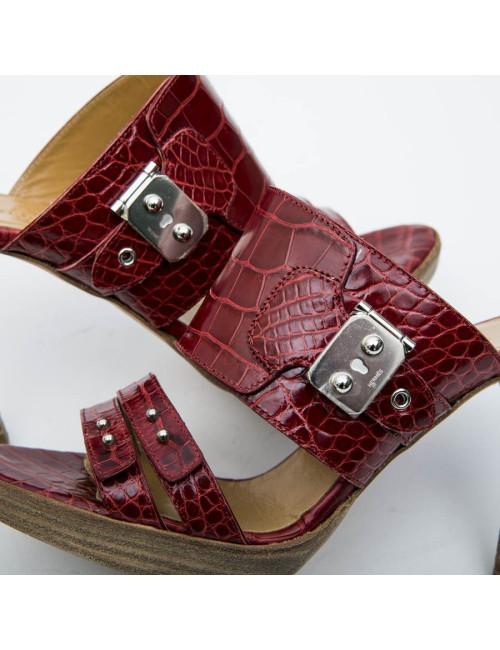 Mules Hautes t 37  HERMES en alligator 