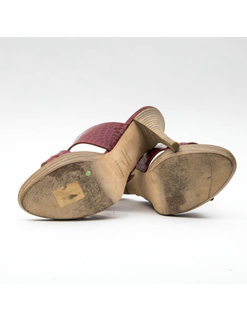 Mules Hautes t 37  HERMES en alligator 