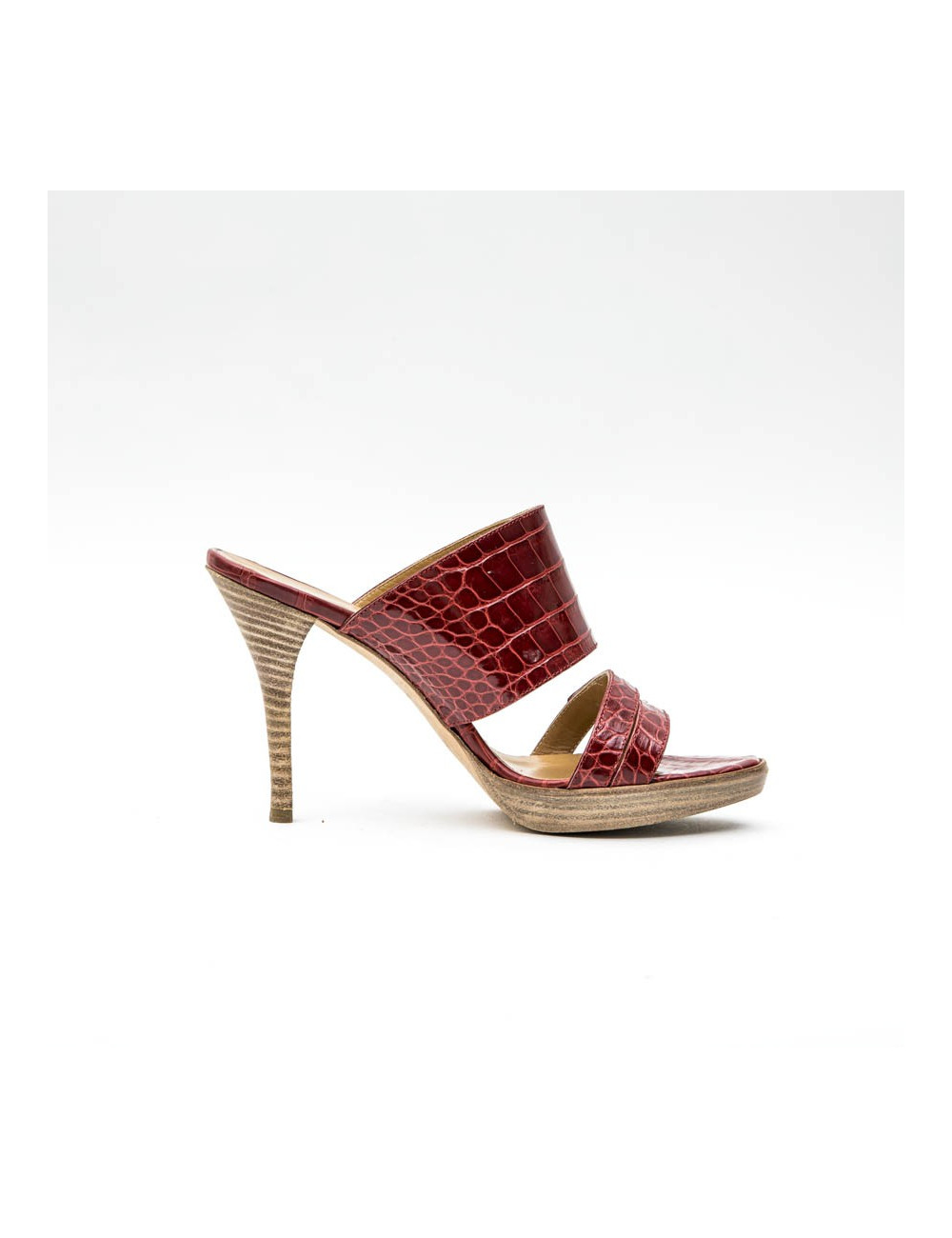 Mules Hautes t 37  HERMES en alligator 