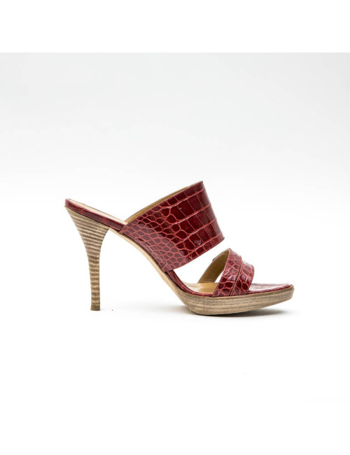 Mules Hautes t 37  HERMES en alligator 