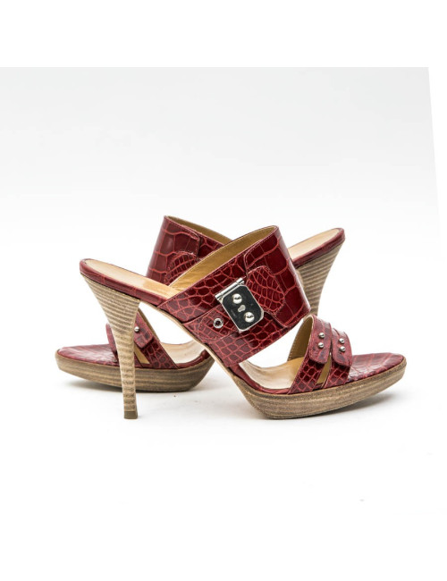 Mules Hautes t 37  HERMES en alligator 