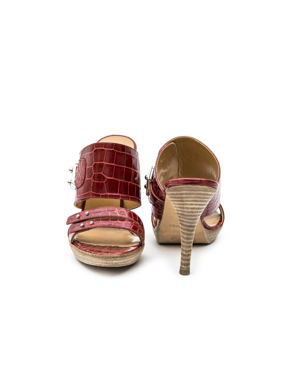 Mules Hautes t 37  HERMES en alligator 