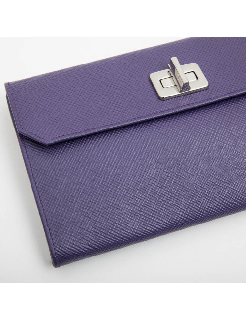 PRADA clutch in purple saffiano leather