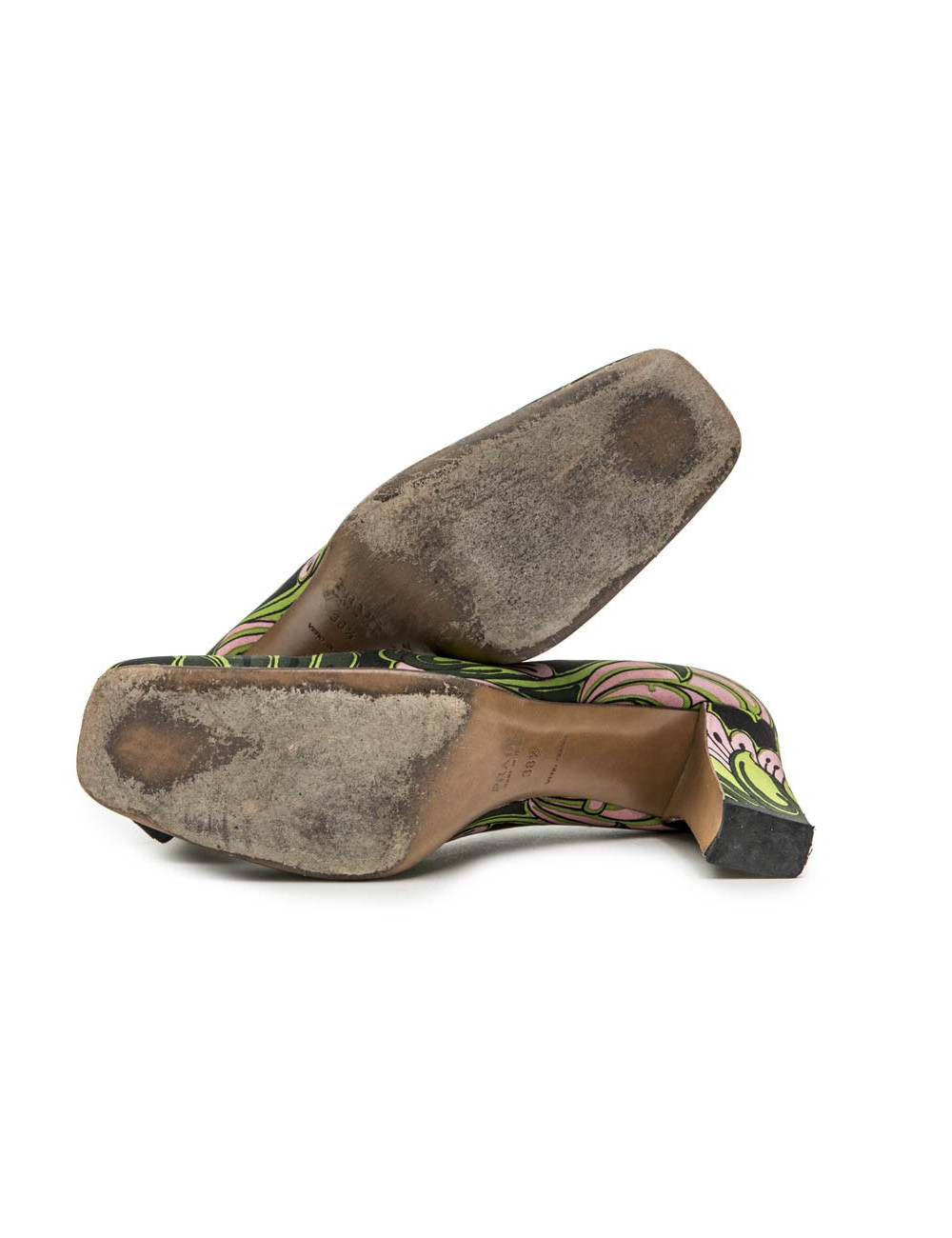 E.S Ensemble haut et jupe t 40 et escarpins t 38.5 PRADA imprimés fleuris