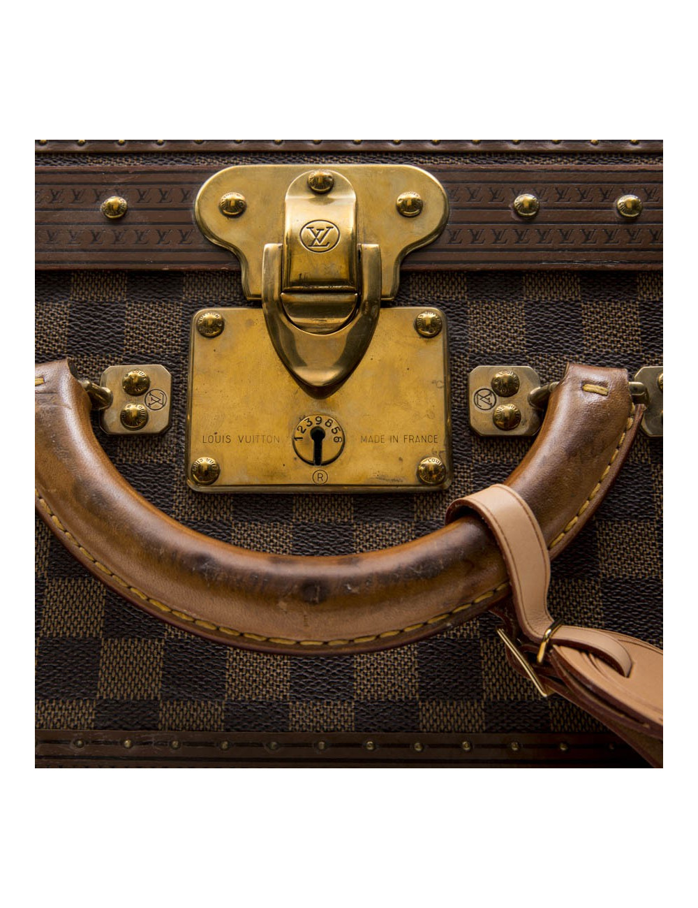 LOUIS VUITTON suitcase in damier ébène canvas