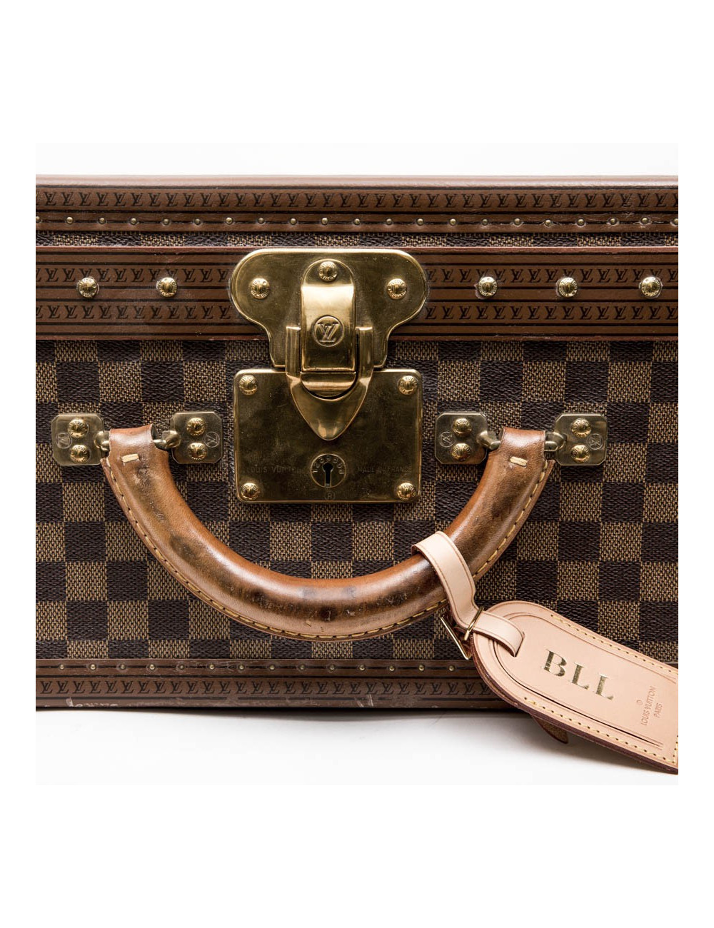 LOUIS VUITTON suitcase in damier ébène canvas