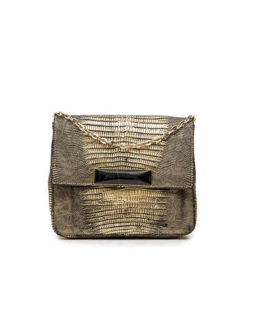 Sac en lézard doré SANTESTEBAN  
