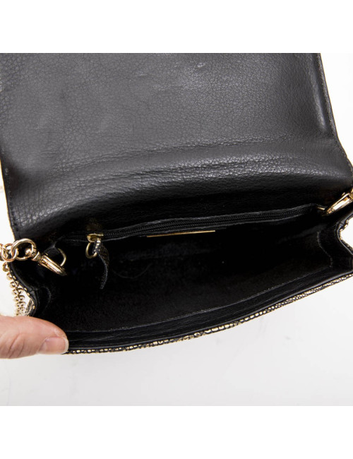 Sac en lézard doré SANTESTEBAN  