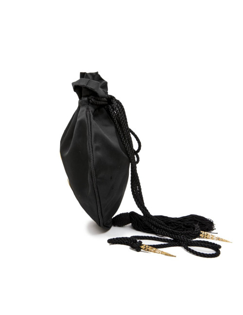 Minaudière A RENAUD en satin noir