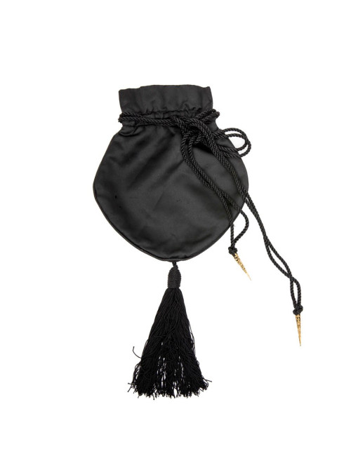 Minaudière A RENAUD en satin noir