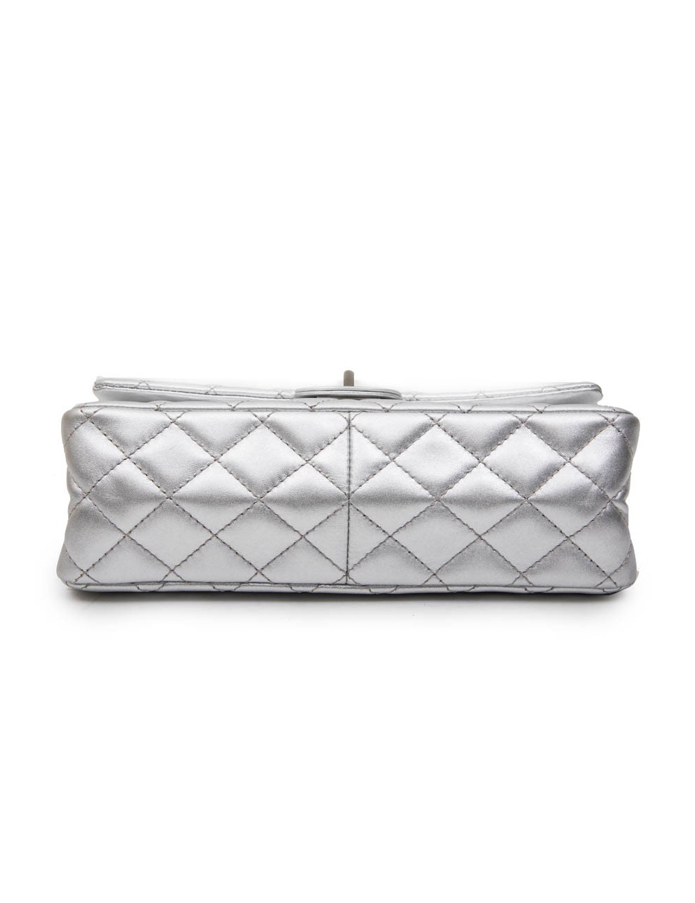 Sac timeless CHANEL cuir argent 