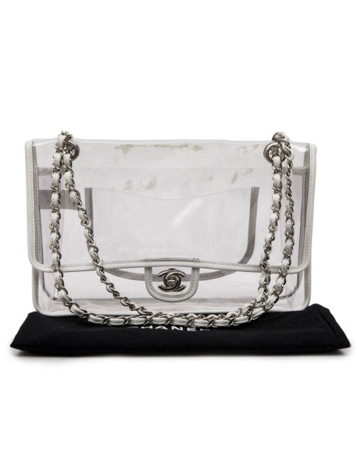 Sac timeless CHANEL transparent