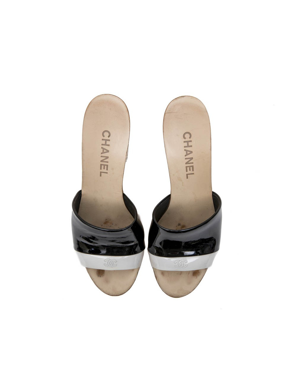 Sabots T 37.5 CHANEL en bois