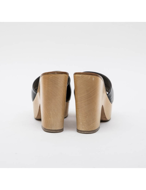 Sabots T 37.5 CHANEL en bois