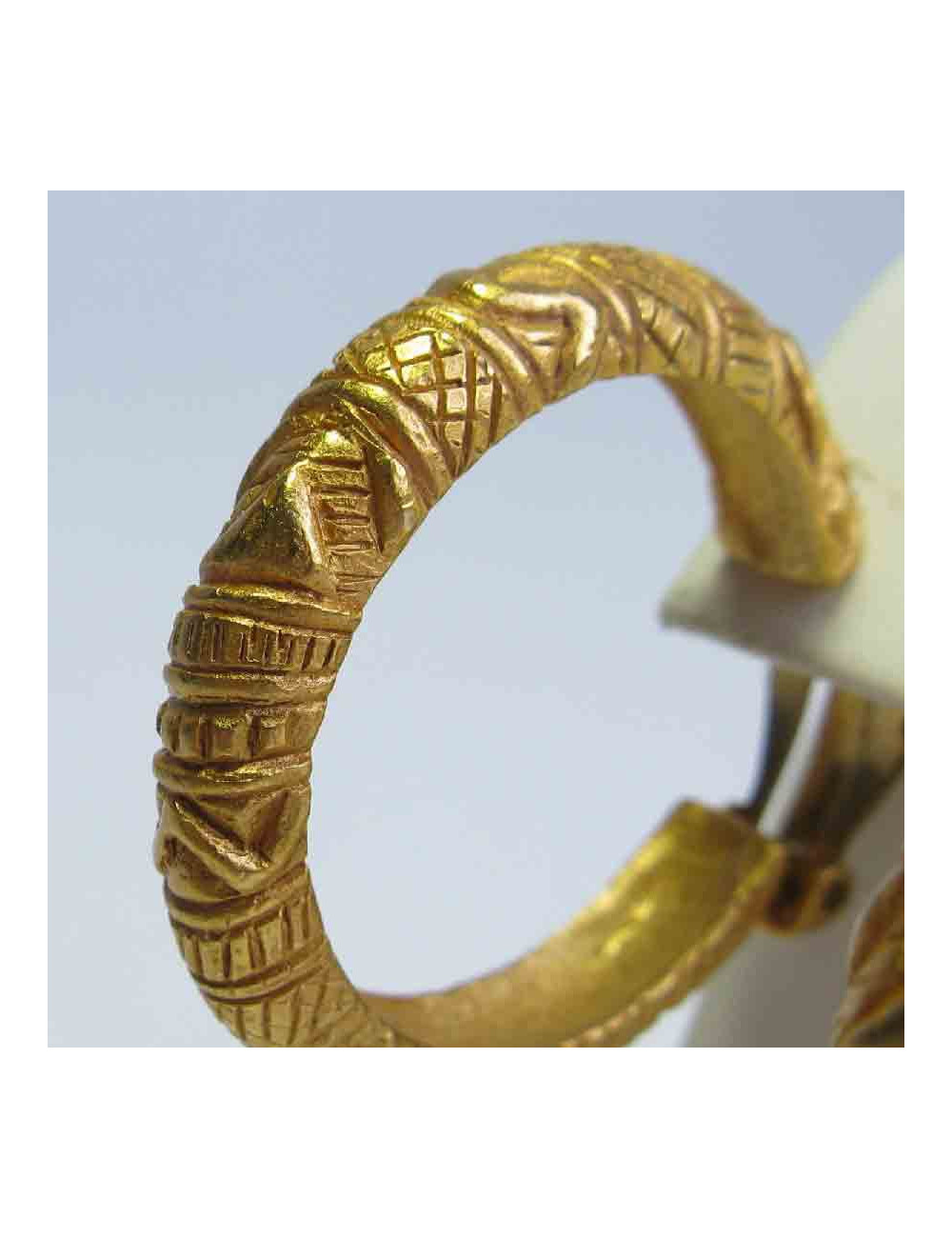 YSL YVES SAINT LAURENT Vintage hoop earrings in gilt metal