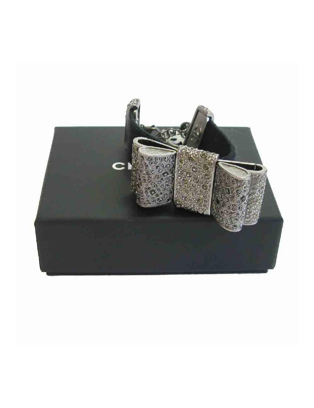 Bracelet CHANEL ruban strass