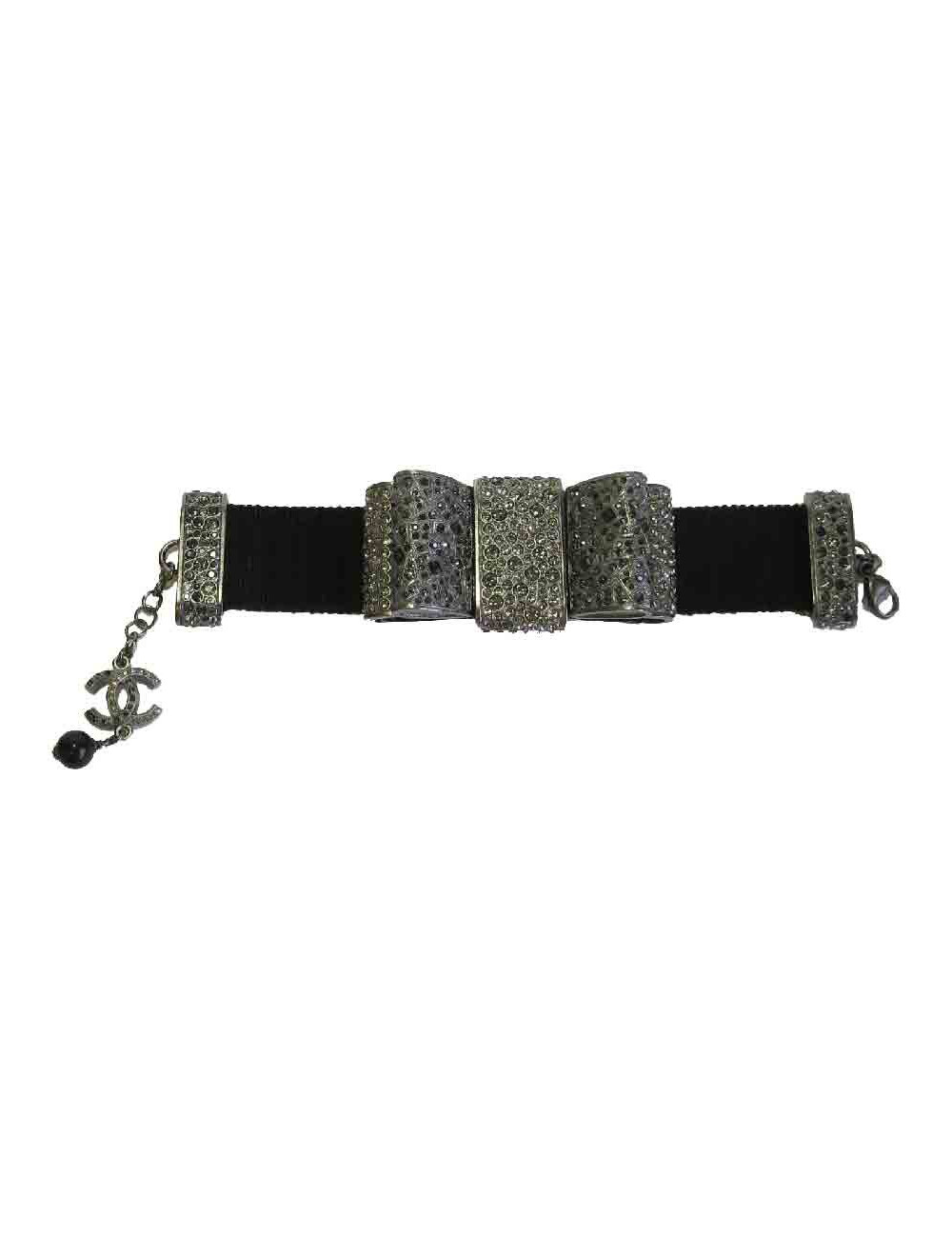 Bracelet CHANEL ruban strass