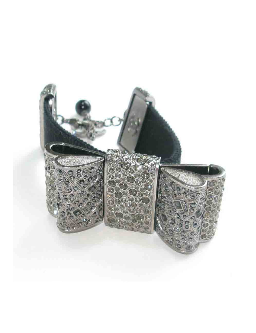 Bracelet CHANEL ruban strass