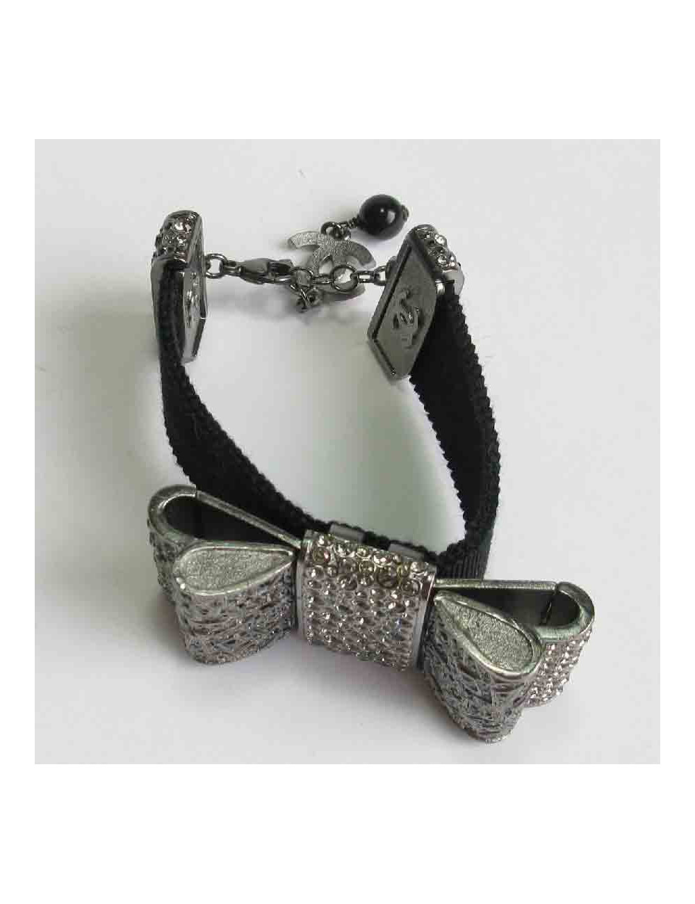Bracelet CHANEL ruban strass