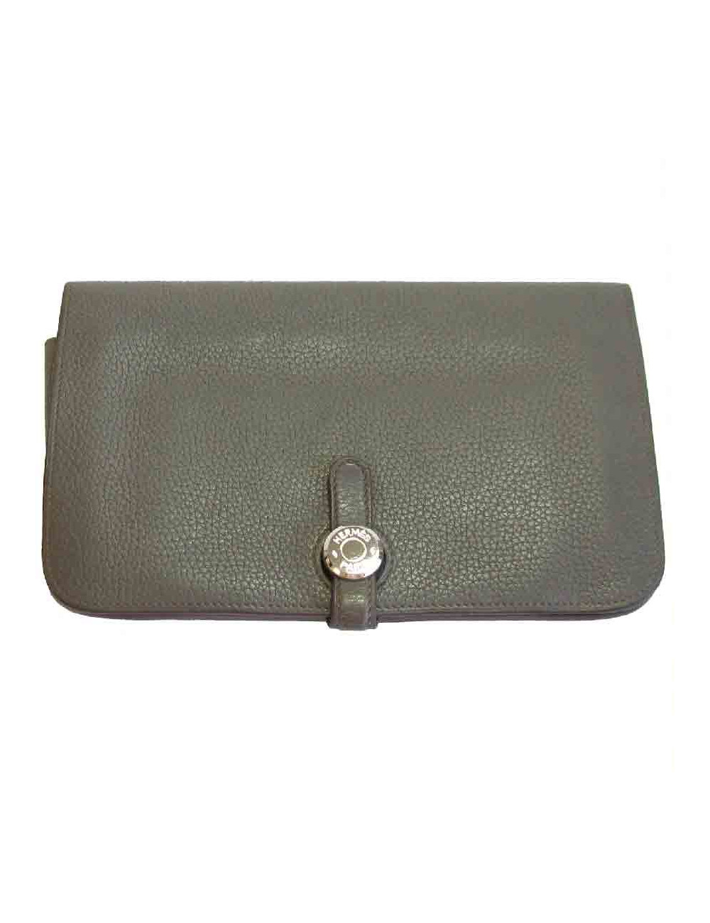 Portefeuille et pochette Bearn HERMES cuir togo