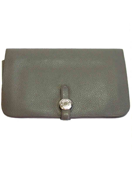 Portefeuille et pochette Bearn HERMES cuir togo