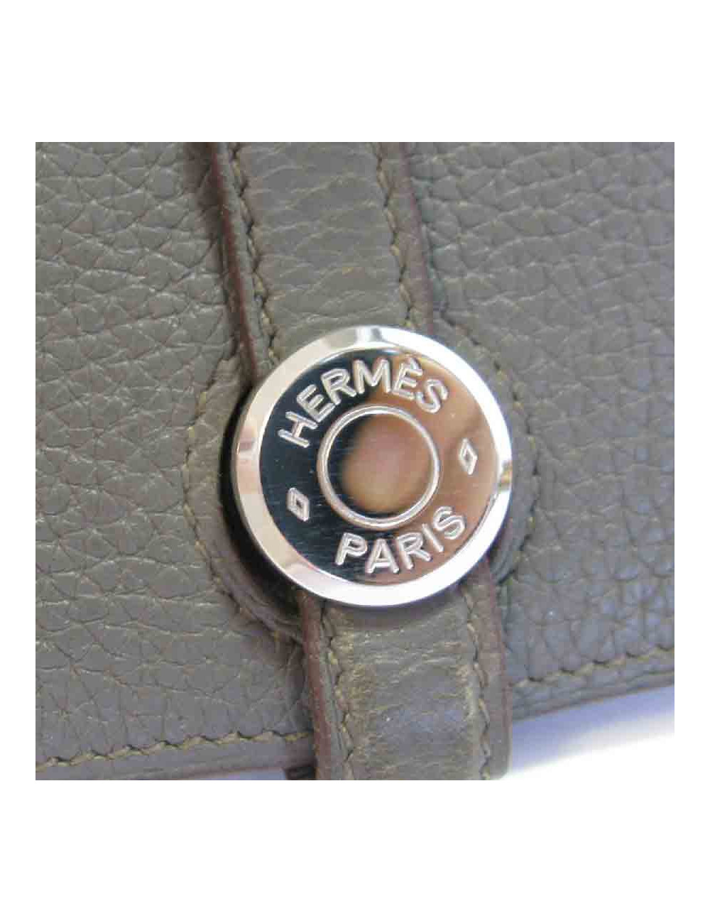 Portefeuille et pochette Bearn HERMES cuir togo