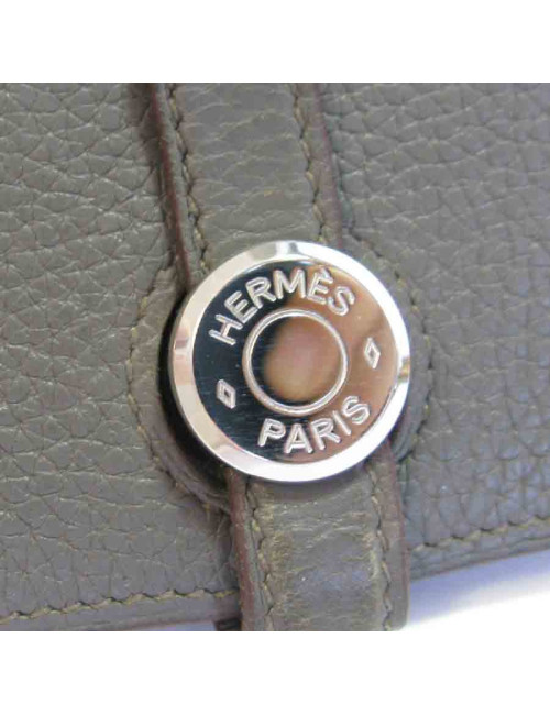 Portefeuille et pochette Bearn HERMES cuir togo