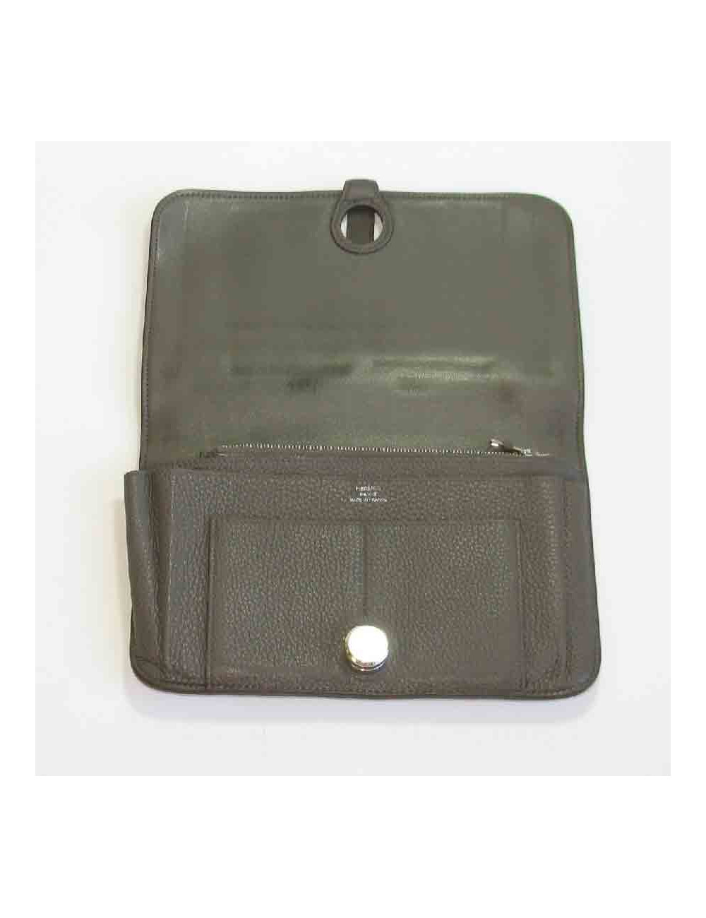 Portefeuille et pochette Bearn HERMES cuir togo