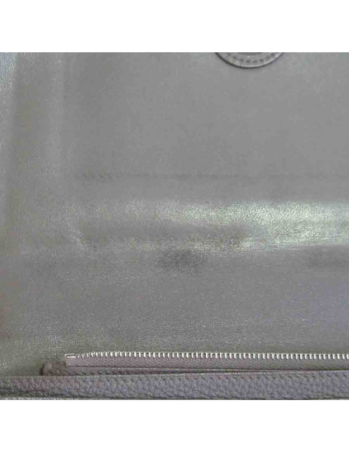 Portefeuille et pochette HERMES Dogon Duo en cuir togo étoupe