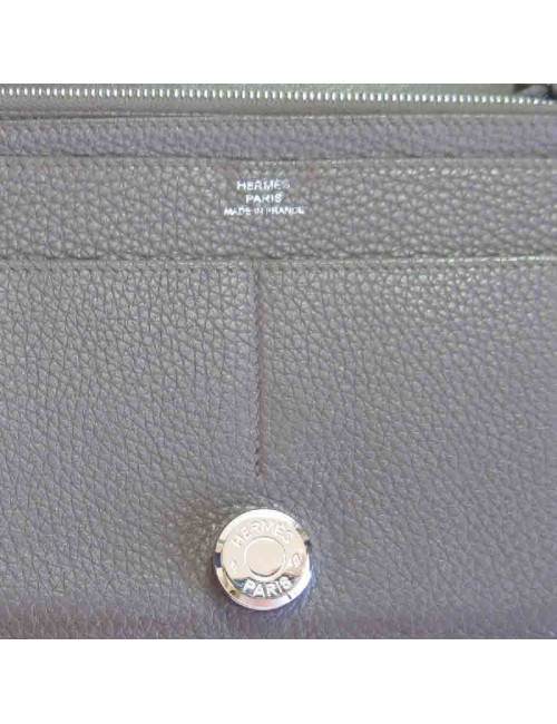 Portefeuille et pochette Bearn HERMES cuir togo