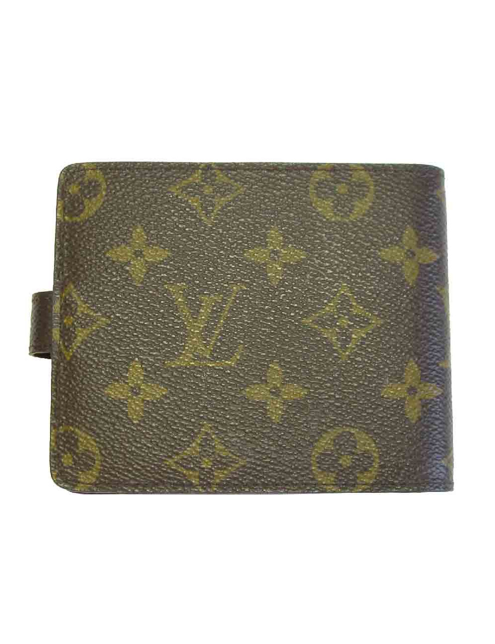 Couverture bloc note LOUIS VUITTON en toile monogram marron