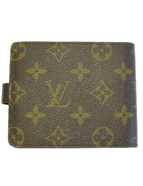Couverture bloc note LOUIS VUITTON en toile monogram marron