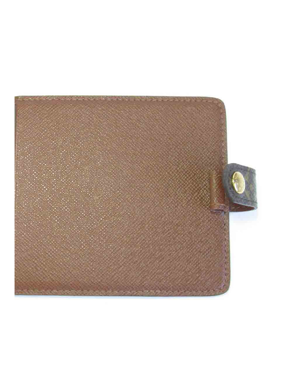 Couverture bloc note LOUIS VUITTON en toile monogram marron