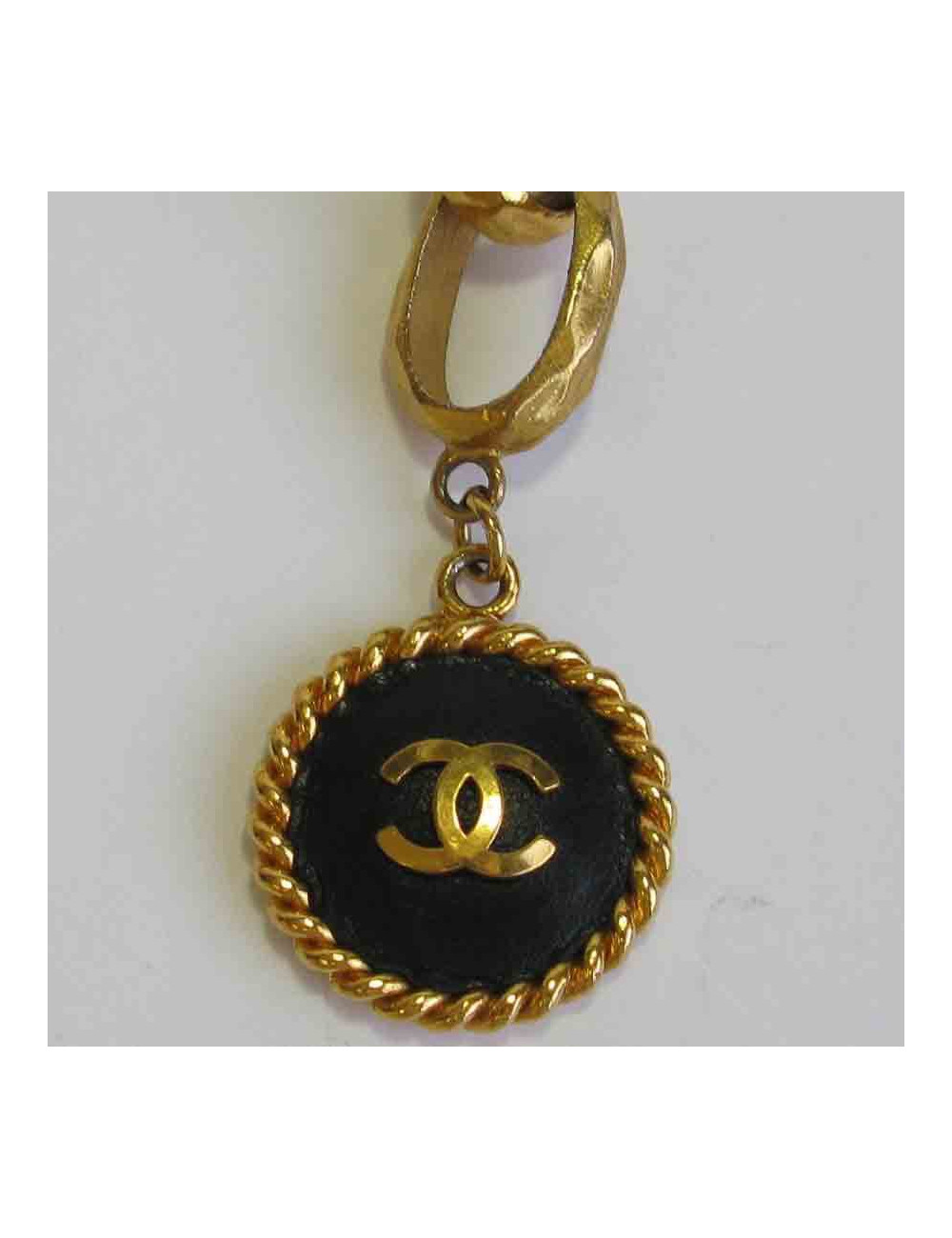 Ceinture CHANEL vintage grosse chaine dorée 