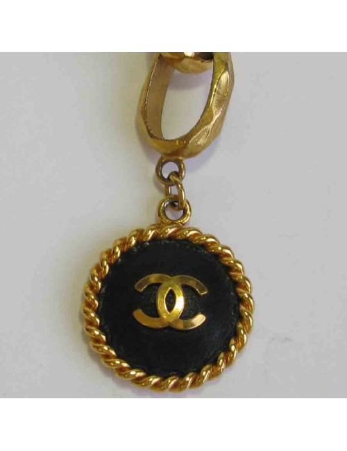 CHANEL vintage chain belt in gilded metal