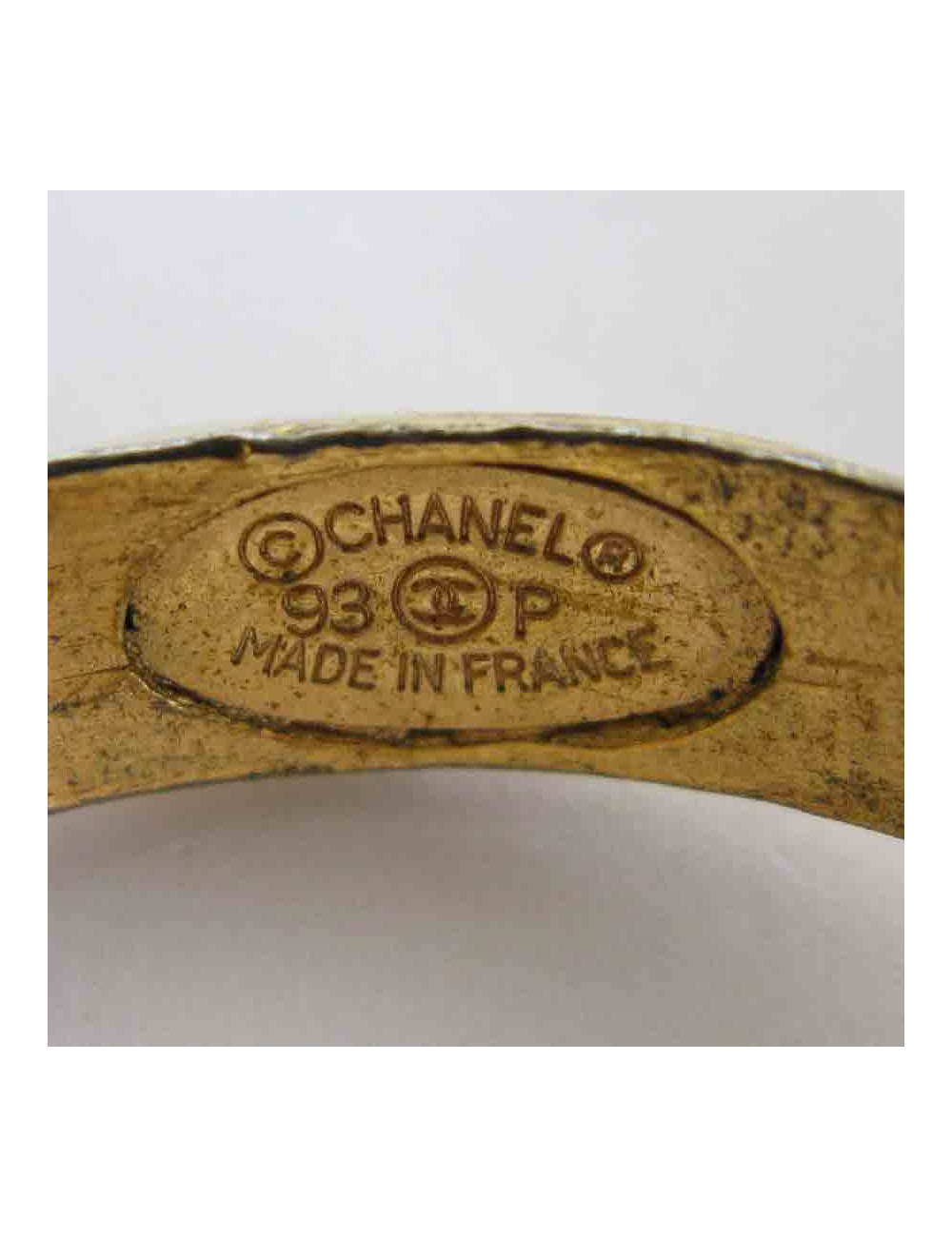 CHANEL vintage chain belt in gilded metal