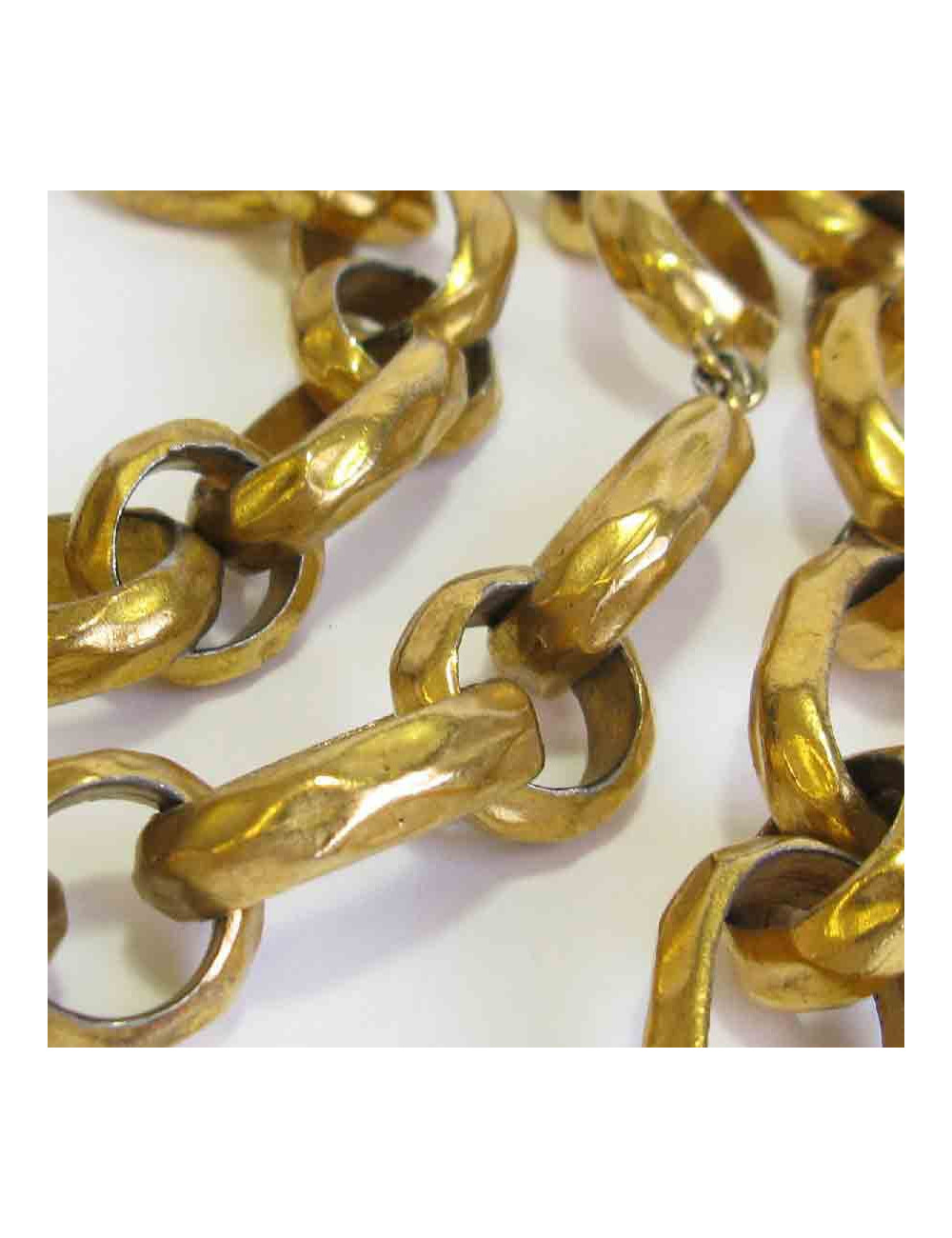 CHANEL vintage chain belt in gilded metal