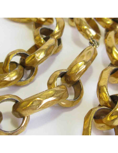 Ceinture CHANEL vintage grosse chaine dorée 