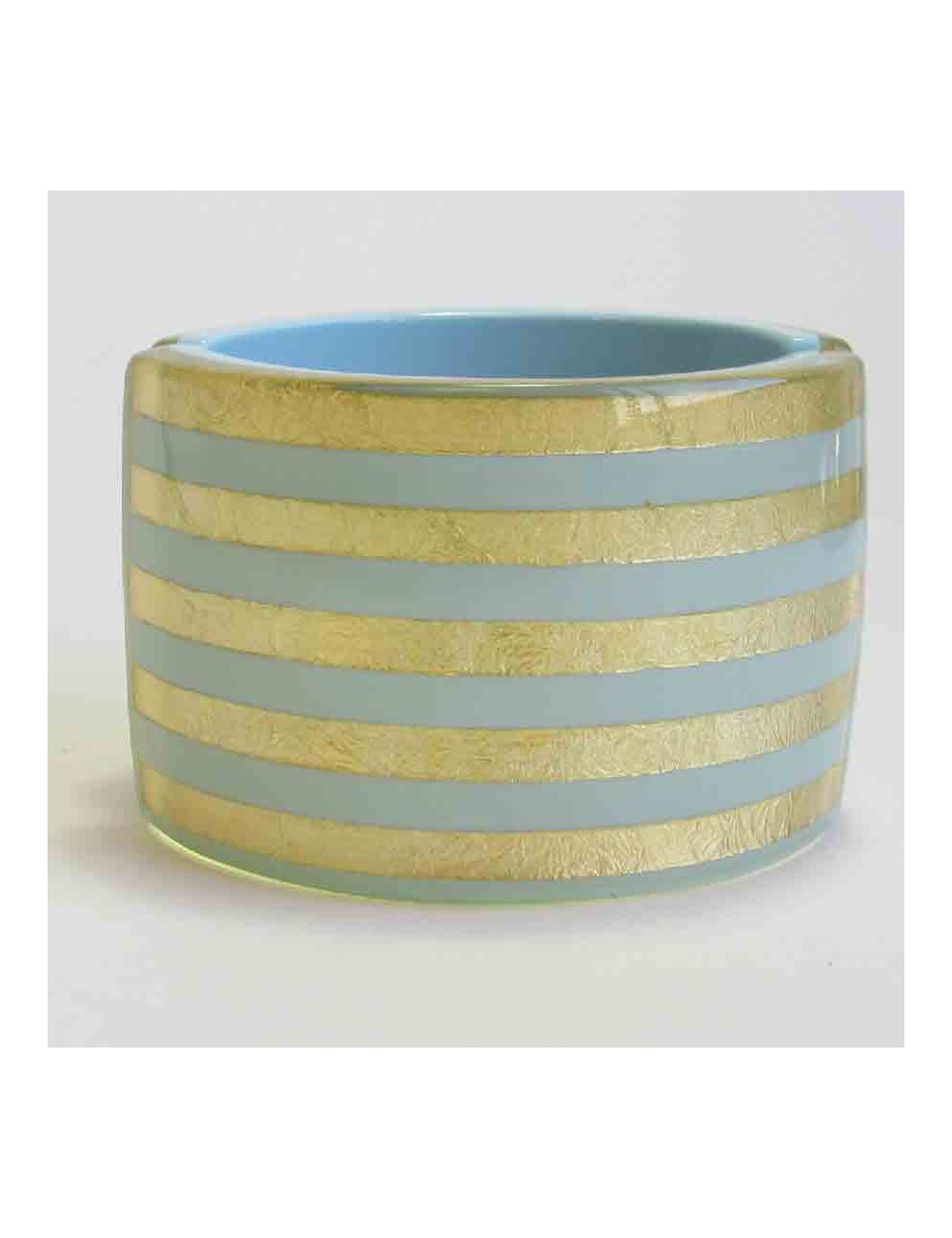 Manchette CHANEL bleu et or