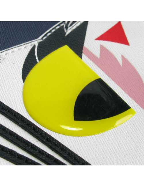 Pochette KARL LAGERFELD 'Monster Choupette' en simili cuir bleu foncé