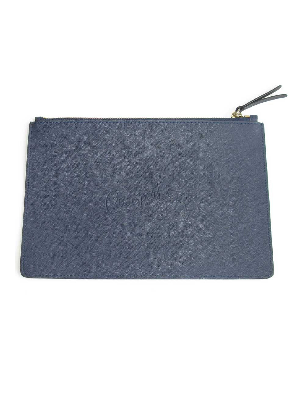 Pochette KARL LAGERFELD 'Monster Choupette' en simili cuir bleu foncé