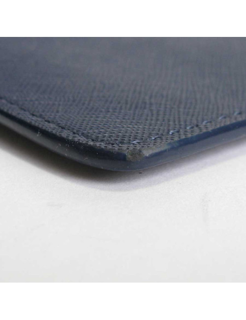 KARL LAGERFELD zipped clutch 'Monster choupette' in dark blue pvc