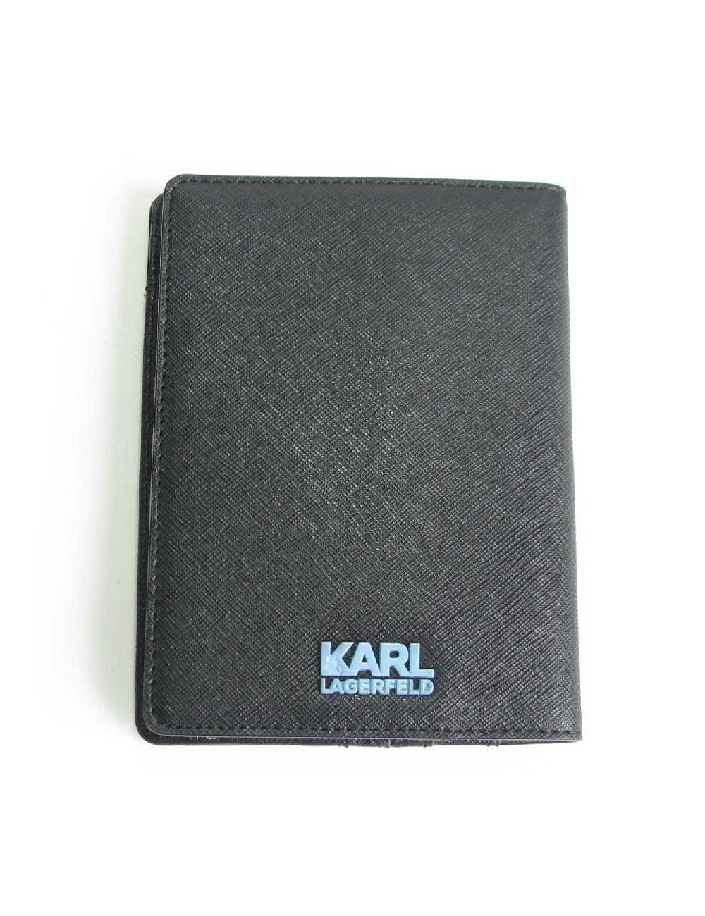 Etui pour passeport KARL LAGERFELD en pvc noir