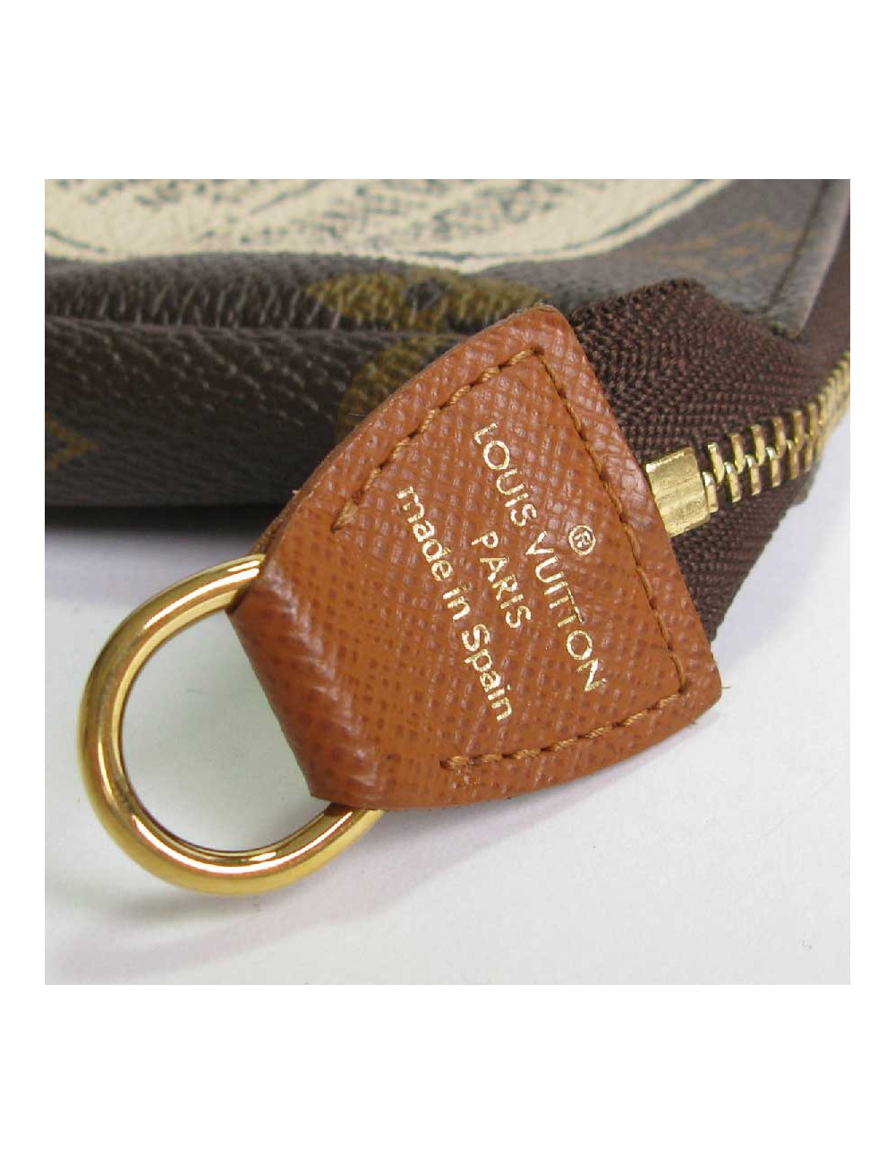 LOUIS VUITTON Wardrobe Trunks mini pouch in brown monogram canvas