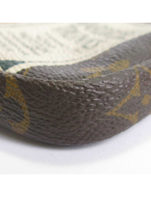 LOUIS VUITTON Wardrobe Trunks mini pouch in brown monogram canvas