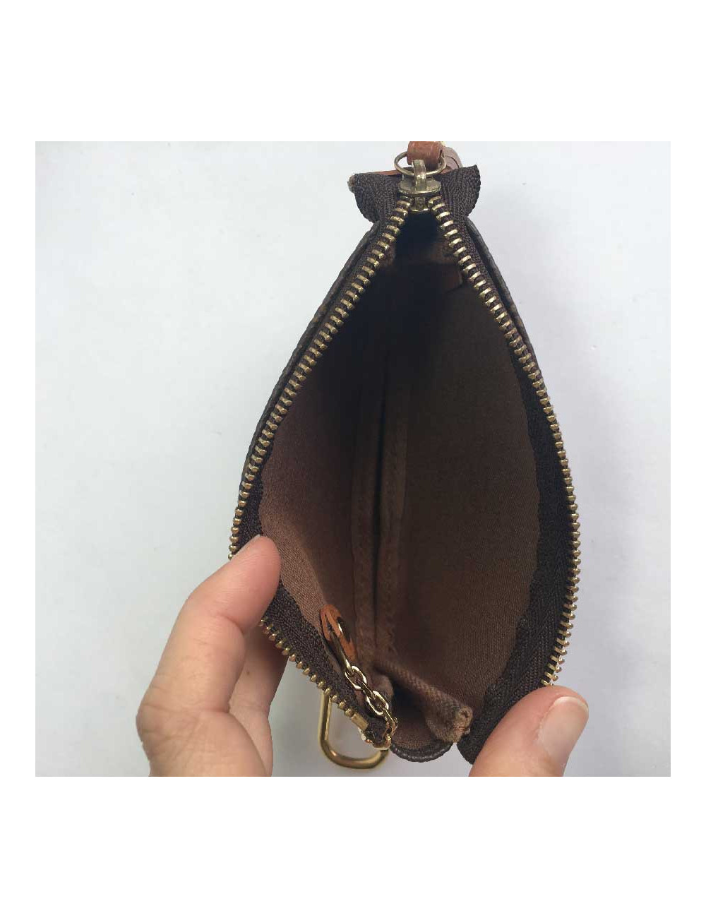 LOUIS VUITTON Wardrobe Trunks mini pouch in brown monogram canvas